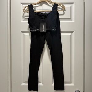 PrettyLittleThing Black Two-Piece Set